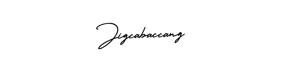 Use a signature maker to create a handwritten signature online. With this signature software, you can design (AmerikaSignatureDemo-Regular) your own signature for name Jigcabaccang. Jigcabaccang signature style 3 images and pictures png