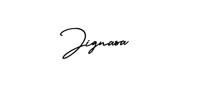 Design your own signature with our free online signature maker. With this signature software, you can create a handwritten (AmerikaSignatureDemo-Regular) signature for name Jignasa. Jignasa signature style 3 images and pictures png