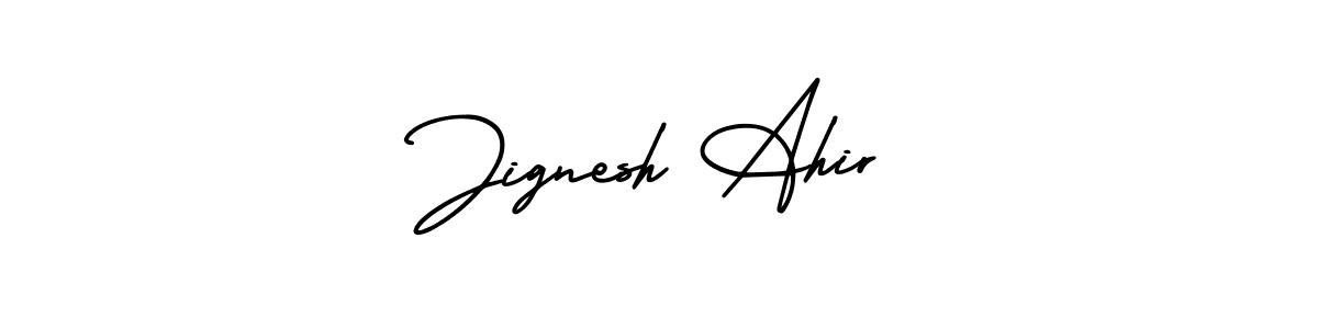You can use this online signature creator to create a handwritten signature for the name Jignesh Ahir. This is the best online autograph maker. Jignesh Ahir signature style 3 images and pictures png