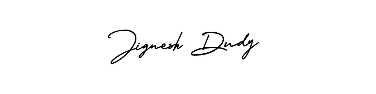 It looks lik you need a new signature style for name Jignesh Dudy. Design unique handwritten (AmerikaSignatureDemo-Regular) signature with our free signature maker in just a few clicks. Jignesh Dudy signature style 3 images and pictures png