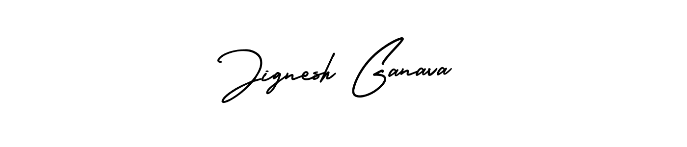 Create a beautiful signature design for name Jignesh Ganava. With this signature (AmerikaSignatureDemo-Regular) fonts, you can make a handwritten signature for free. Jignesh Ganava signature style 3 images and pictures png