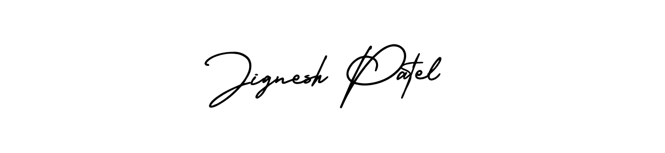 How to make Jignesh Patel name signature. Use AmerikaSignatureDemo-Regular style for creating short signs online. This is the latest handwritten sign. Jignesh Patel signature style 3 images and pictures png