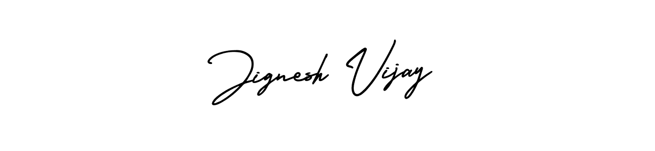 How to make Jignesh Vijay name signature. Use AmerikaSignatureDemo-Regular style for creating short signs online. This is the latest handwritten sign. Jignesh Vijay signature style 3 images and pictures png