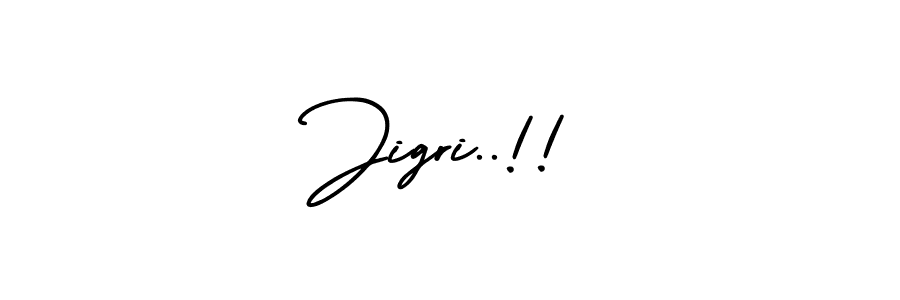 Jigri..!! stylish signature style. Best Handwritten Sign (AmerikaSignatureDemo-Regular) for my name. Handwritten Signature Collection Ideas for my name Jigri..!!. Jigri..!! signature style 3 images and pictures png