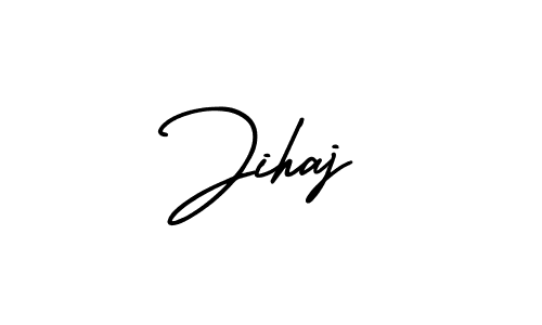 Check out images of Autograph of Jihaj name. Actor Jihaj Signature Style. AmerikaSignatureDemo-Regular is a professional sign style online. Jihaj signature style 3 images and pictures png