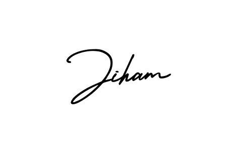 Check out images of Autograph of Jiham name. Actor Jiham Signature Style. AmerikaSignatureDemo-Regular is a professional sign style online. Jiham signature style 3 images and pictures png