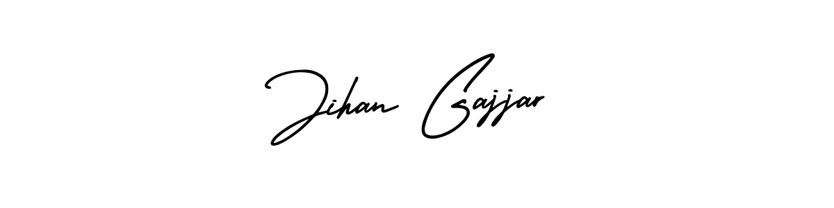 Design your own signature with our free online signature maker. With this signature software, you can create a handwritten (AmerikaSignatureDemo-Regular) signature for name Jihan Gajjar. Jihan Gajjar signature style 3 images and pictures png