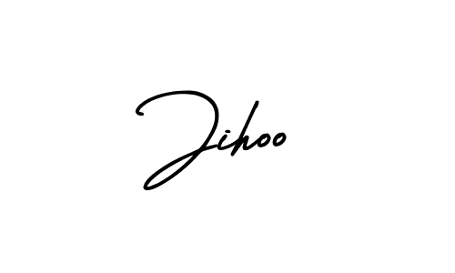 Use a signature maker to create a handwritten signature online. With this signature software, you can design (AmerikaSignatureDemo-Regular) your own signature for name Jihoo. Jihoo signature style 3 images and pictures png