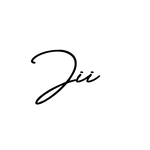 You should practise on your own different ways (AmerikaSignatureDemo-Regular) to write your name (Jii) in signature. don't let someone else do it for you. Jii signature style 3 images and pictures png