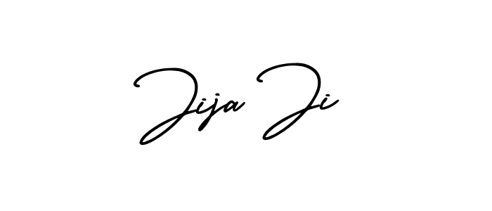 How to make Jija Ji signature? AmerikaSignatureDemo-Regular is a professional autograph style. Create handwritten signature for Jija Ji name. Jija Ji signature style 3 images and pictures png