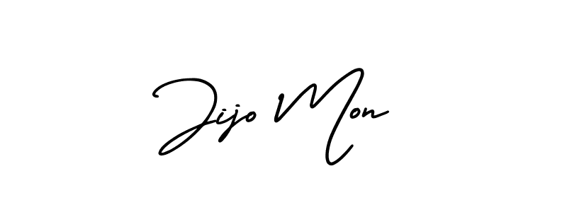 This is the best signature style for the Jijo Mon name. Also you like these signature font (AmerikaSignatureDemo-Regular). Mix name signature. Jijo Mon signature style 3 images and pictures png