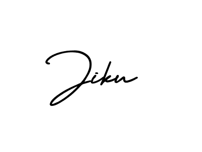 Jiku stylish signature style. Best Handwritten Sign (AmerikaSignatureDemo-Regular) for my name. Handwritten Signature Collection Ideas for my name Jiku. Jiku signature style 3 images and pictures png