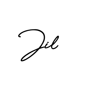 How to make Jil name signature. Use AmerikaSignatureDemo-Regular style for creating short signs online. This is the latest handwritten sign. Jil signature style 3 images and pictures png