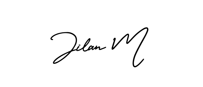AmerikaSignatureDemo-Regular is a professional signature style that is perfect for those who want to add a touch of class to their signature. It is also a great choice for those who want to make their signature more unique. Get Jilan M name to fancy signature for free. Jilan M signature style 3 images and pictures png