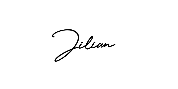 Jilian stylish signature style. Best Handwritten Sign (AmerikaSignatureDemo-Regular) for my name. Handwritten Signature Collection Ideas for my name Jilian. Jilian signature style 3 images and pictures png