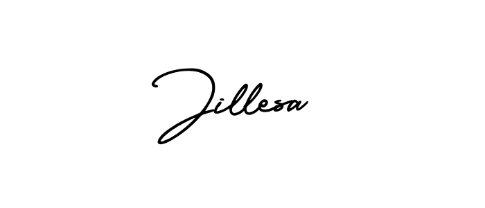 Design your own signature with our free online signature maker. With this signature software, you can create a handwritten (AmerikaSignatureDemo-Regular) signature for name Jillesa. Jillesa signature style 3 images and pictures png