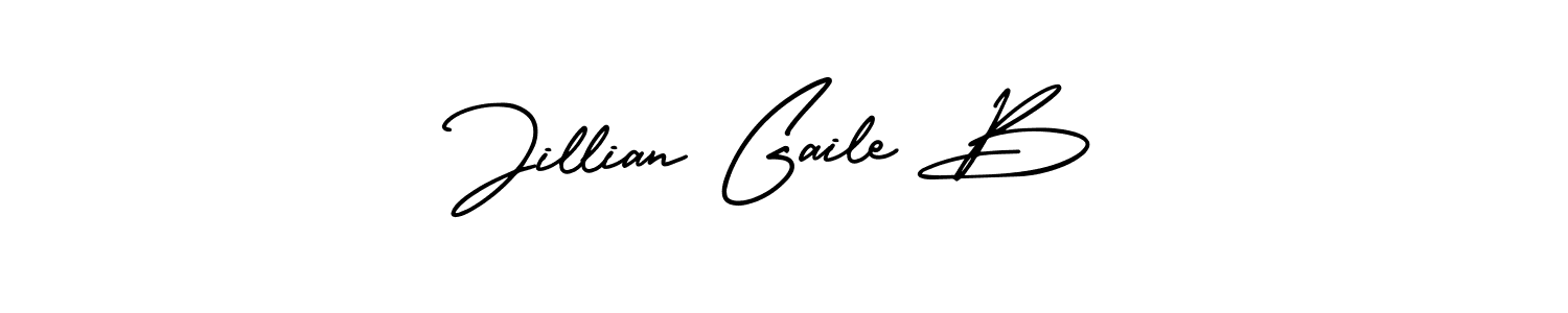 Use a signature maker to create a handwritten signature online. With this signature software, you can design (AmerikaSignatureDemo-Regular) your own signature for name Jillian Gaile B. Jillian Gaile B signature style 3 images and pictures png