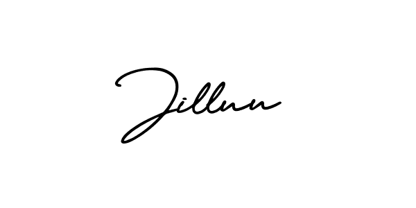 Jilluu stylish signature style. Best Handwritten Sign (AmerikaSignatureDemo-Regular) for my name. Handwritten Signature Collection Ideas for my name Jilluu. Jilluu signature style 3 images and pictures png