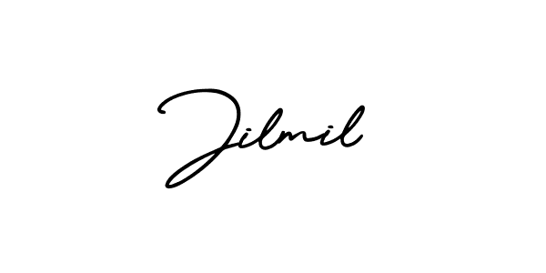 How to make Jilmil name signature. Use AmerikaSignatureDemo-Regular style for creating short signs online. This is the latest handwritten sign. Jilmil signature style 3 images and pictures png