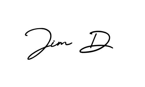 The best way (AmerikaSignatureDemo-Regular) to make a short signature is to pick only two or three words in your name. The name Jim D include a total of six letters. For converting this name. Jim D signature style 3 images and pictures png