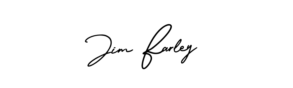 The best way (AmerikaSignatureDemo-Regular) to make a short signature is to pick only two or three words in your name. The name Jim Farley include a total of six letters. For converting this name. Jim Farley signature style 3 images and pictures png