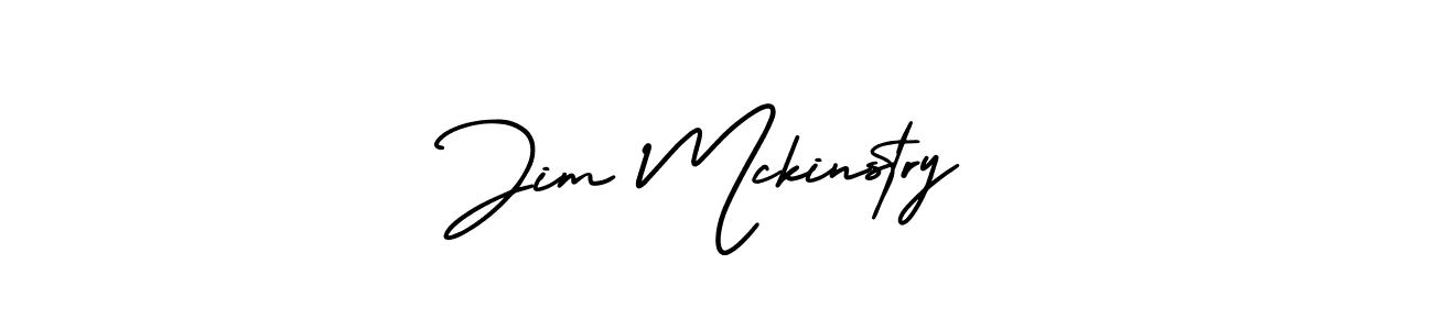 It looks lik you need a new signature style for name Jim Mckinstry. Design unique handwritten (AmerikaSignatureDemo-Regular) signature with our free signature maker in just a few clicks. Jim Mckinstry signature style 3 images and pictures png