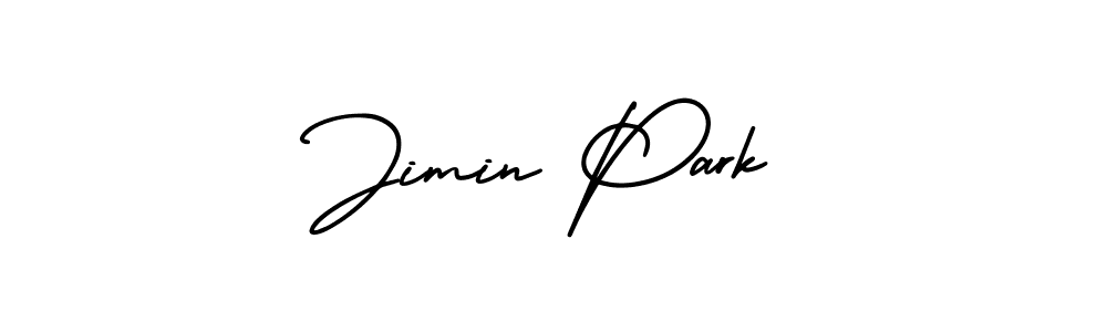 The best way (AmerikaSignatureDemo-Regular) to make a short signature is to pick only two or three words in your name. The name Jimin Park include a total of six letters. For converting this name. Jimin Park signature style 3 images and pictures png