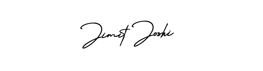 Make a beautiful signature design for name Jimit Joshi. With this signature (AmerikaSignatureDemo-Regular) style, you can create a handwritten signature for free. Jimit Joshi signature style 3 images and pictures png