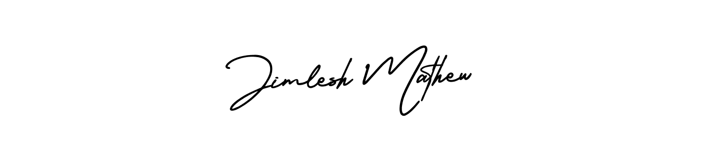 How to make Jimlesh Mathew signature? AmerikaSignatureDemo-Regular is a professional autograph style. Create handwritten signature for Jimlesh Mathew name. Jimlesh Mathew signature style 3 images and pictures png