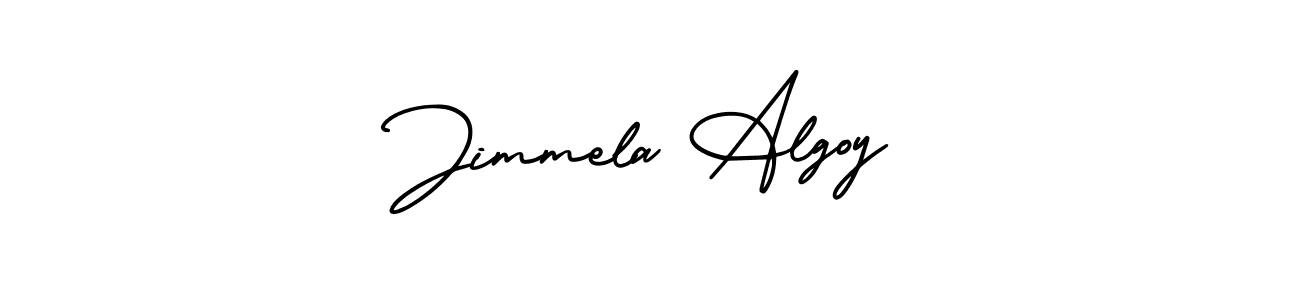 Create a beautiful signature design for name Jimmela Algoy. With this signature (AmerikaSignatureDemo-Regular) fonts, you can make a handwritten signature for free. Jimmela Algoy signature style 3 images and pictures png