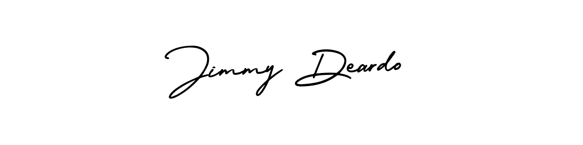 You should practise on your own different ways (AmerikaSignatureDemo-Regular) to write your name (Jimmy Deardo) in signature. don't let someone else do it for you. Jimmy Deardo signature style 3 images and pictures png