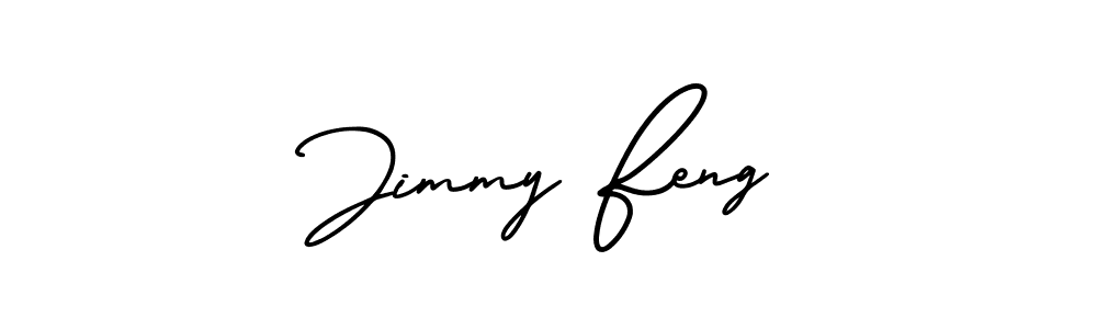 Design your own signature with our free online signature maker. With this signature software, you can create a handwritten (AmerikaSignatureDemo-Regular) signature for name Jimmy Feng. Jimmy Feng signature style 3 images and pictures png