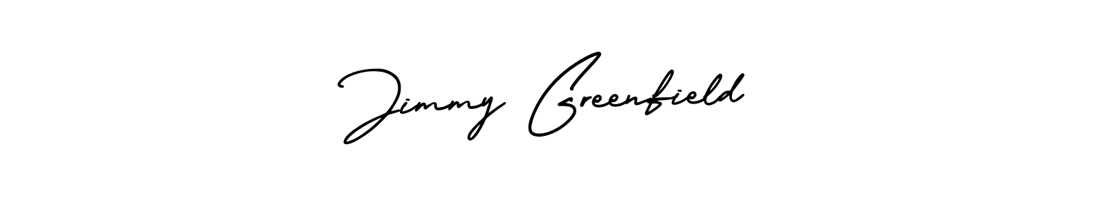 How to make Jimmy Greenfield name signature. Use AmerikaSignatureDemo-Regular style for creating short signs online. This is the latest handwritten sign. Jimmy Greenfield signature style 3 images and pictures png