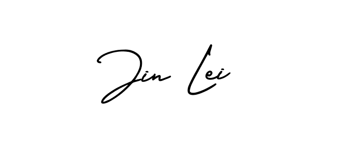 Design your own signature with our free online signature maker. With this signature software, you can create a handwritten (AmerikaSignatureDemo-Regular) signature for name Jin Lei. Jin Lei signature style 3 images and pictures png