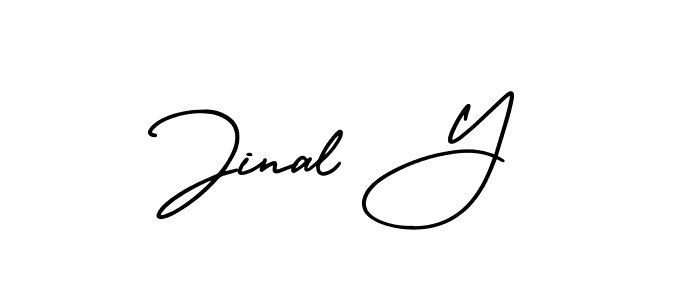 Best and Professional Signature Style for Jinal Y. AmerikaSignatureDemo-Regular Best Signature Style Collection. Jinal Y signature style 3 images and pictures png