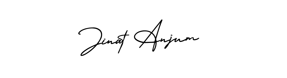 Best and Professional Signature Style for Jinat Anjum. AmerikaSignatureDemo-Regular Best Signature Style Collection. Jinat Anjum signature style 3 images and pictures png