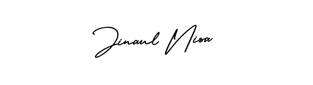 How to Draw Jinaul Nisa signature style? AmerikaSignatureDemo-Regular is a latest design signature styles for name Jinaul Nisa. Jinaul Nisa signature style 3 images and pictures png