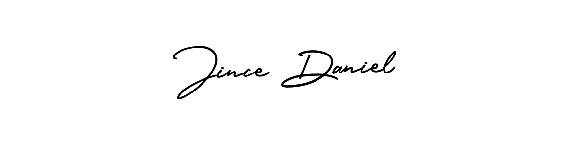 It looks lik you need a new signature style for name Jince Daniel. Design unique handwritten (AmerikaSignatureDemo-Regular) signature with our free signature maker in just a few clicks. Jince Daniel signature style 3 images and pictures png