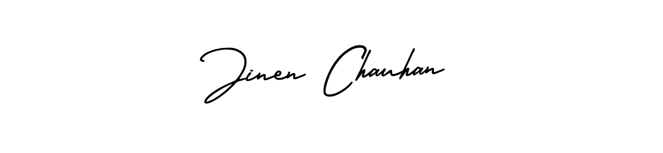 Make a beautiful signature design for name Jinen Chauhan. Use this online signature maker to create a handwritten signature for free. Jinen Chauhan signature style 3 images and pictures png