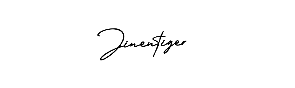 How to Draw Jinentiger signature style? AmerikaSignatureDemo-Regular is a latest design signature styles for name Jinentiger. Jinentiger signature style 3 images and pictures png