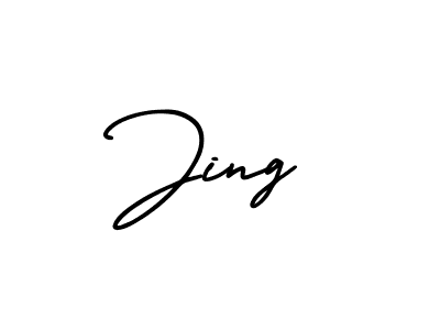 Make a beautiful signature design for name Jing. With this signature (AmerikaSignatureDemo-Regular) style, you can create a handwritten signature for free. Jing signature style 3 images and pictures png