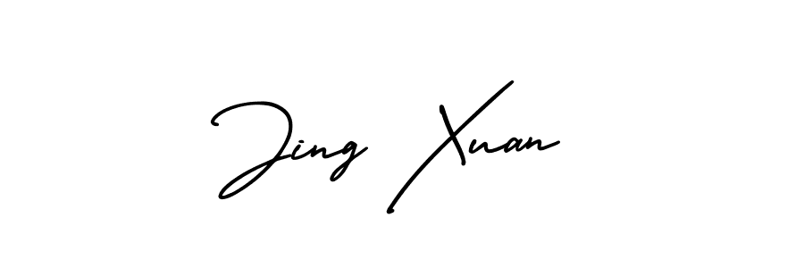 Jing Xuan stylish signature style. Best Handwritten Sign (AmerikaSignatureDemo-Regular) for my name. Handwritten Signature Collection Ideas for my name Jing Xuan. Jing Xuan signature style 3 images and pictures png