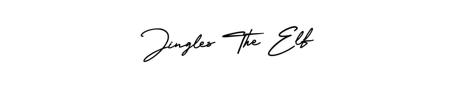 if you are searching for the best signature style for your name Jingles The Elf. so please give up your signature search. here we have designed multiple signature styles  using AmerikaSignatureDemo-Regular. Jingles The Elf signature style 3 images and pictures png