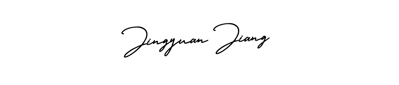This is the best signature style for the Jingyuan Jiang name. Also you like these signature font (AmerikaSignatureDemo-Regular). Mix name signature. Jingyuan Jiang signature style 3 images and pictures png