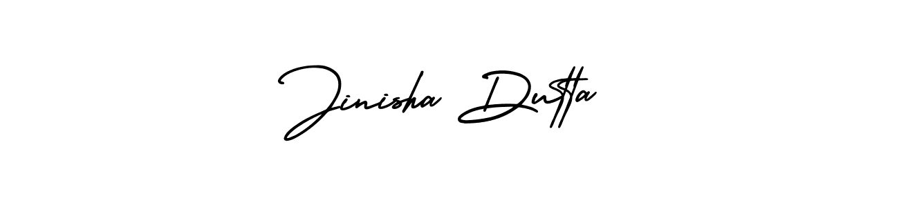 Make a short Jinisha Dutta signature style. Manage your documents anywhere anytime using AmerikaSignatureDemo-Regular. Create and add eSignatures, submit forms, share and send files easily. Jinisha Dutta signature style 3 images and pictures png