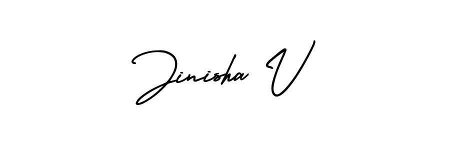 Here are the top 10 professional signature styles for the name Jinisha V. These are the best autograph styles you can use for your name. Jinisha V signature style 3 images and pictures png