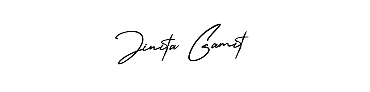 Check out images of Autograph of Jinita Gamit name. Actor Jinita Gamit Signature Style. AmerikaSignatureDemo-Regular is a professional sign style online. Jinita Gamit signature style 3 images and pictures png