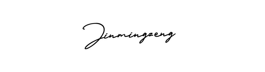 Jinmingzeng stylish signature style. Best Handwritten Sign (AmerikaSignatureDemo-Regular) for my name. Handwritten Signature Collection Ideas for my name Jinmingzeng. Jinmingzeng signature style 3 images and pictures png