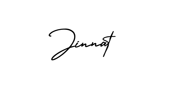 Jinnat stylish signature style. Best Handwritten Sign (AmerikaSignatureDemo-Regular) for my name. Handwritten Signature Collection Ideas for my name Jinnat. Jinnat signature style 3 images and pictures png