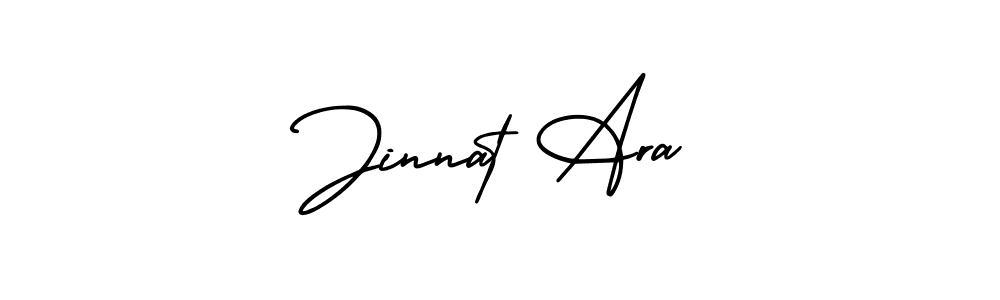 How to make Jinnat Ara signature? AmerikaSignatureDemo-Regular is a professional autograph style. Create handwritten signature for Jinnat Ara name. Jinnat Ara signature style 3 images and pictures png